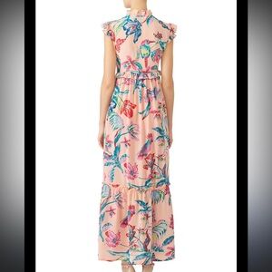 Banjanan Floral Maxi dress in Pink and Blue